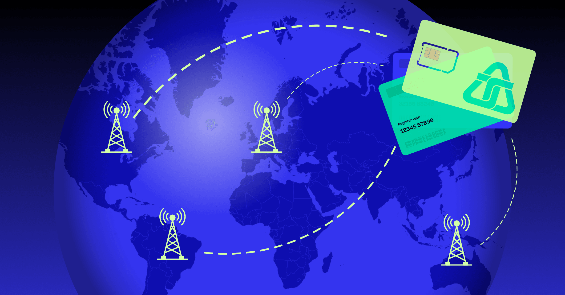 SIM card connecting in different countries via IMSI switching