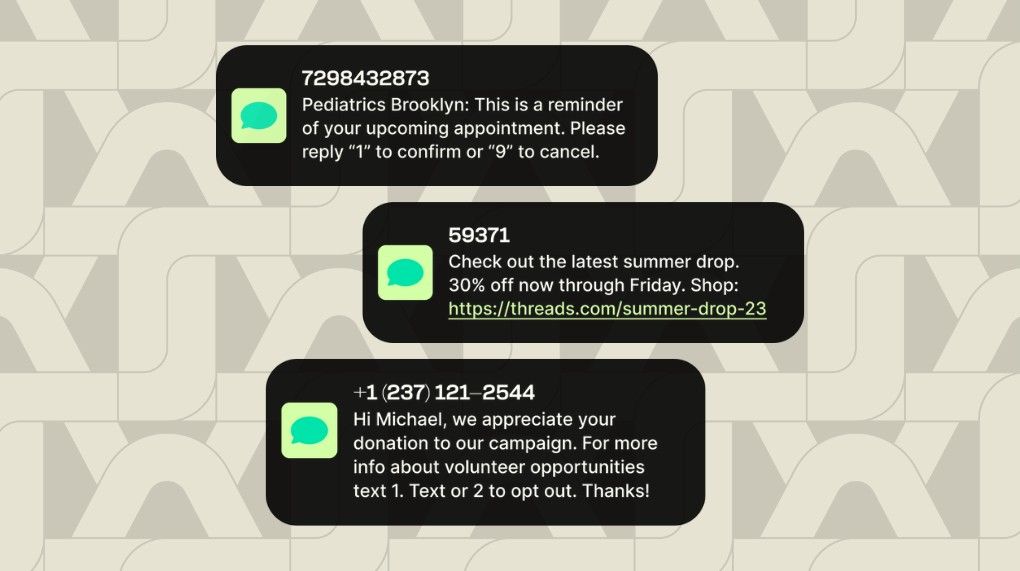 SMS compliance example