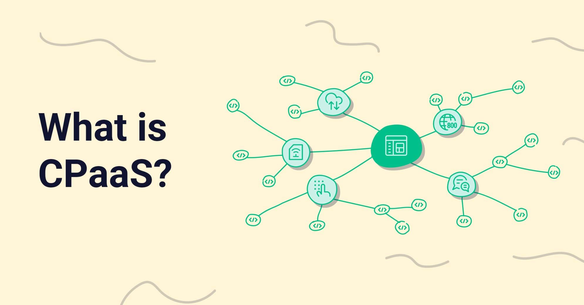 "What is CPaaS?" graphic on light yellow background