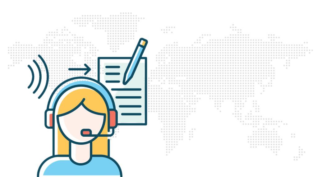 call transcription graphic