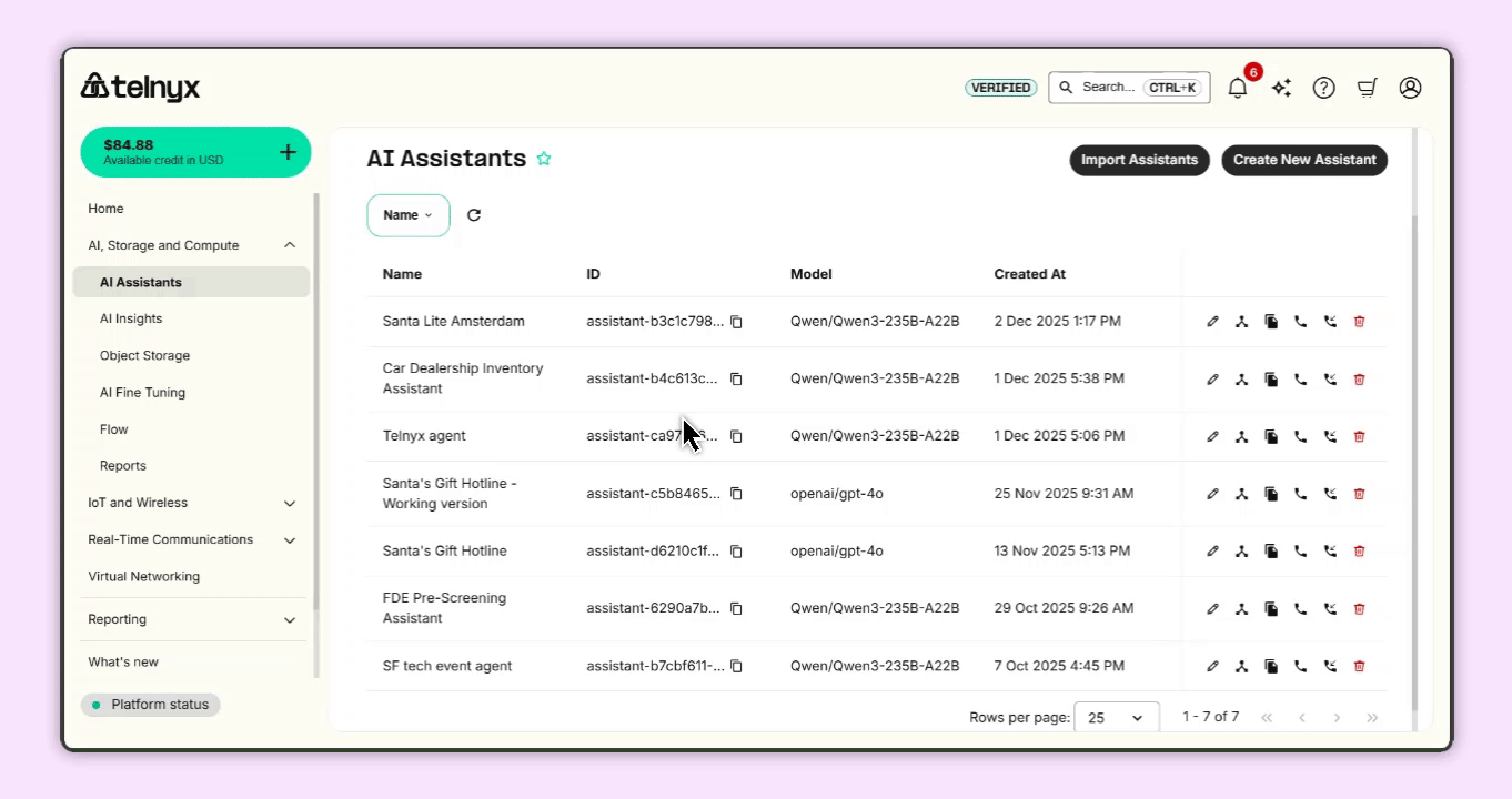 max assistant duration in the Calling.gif