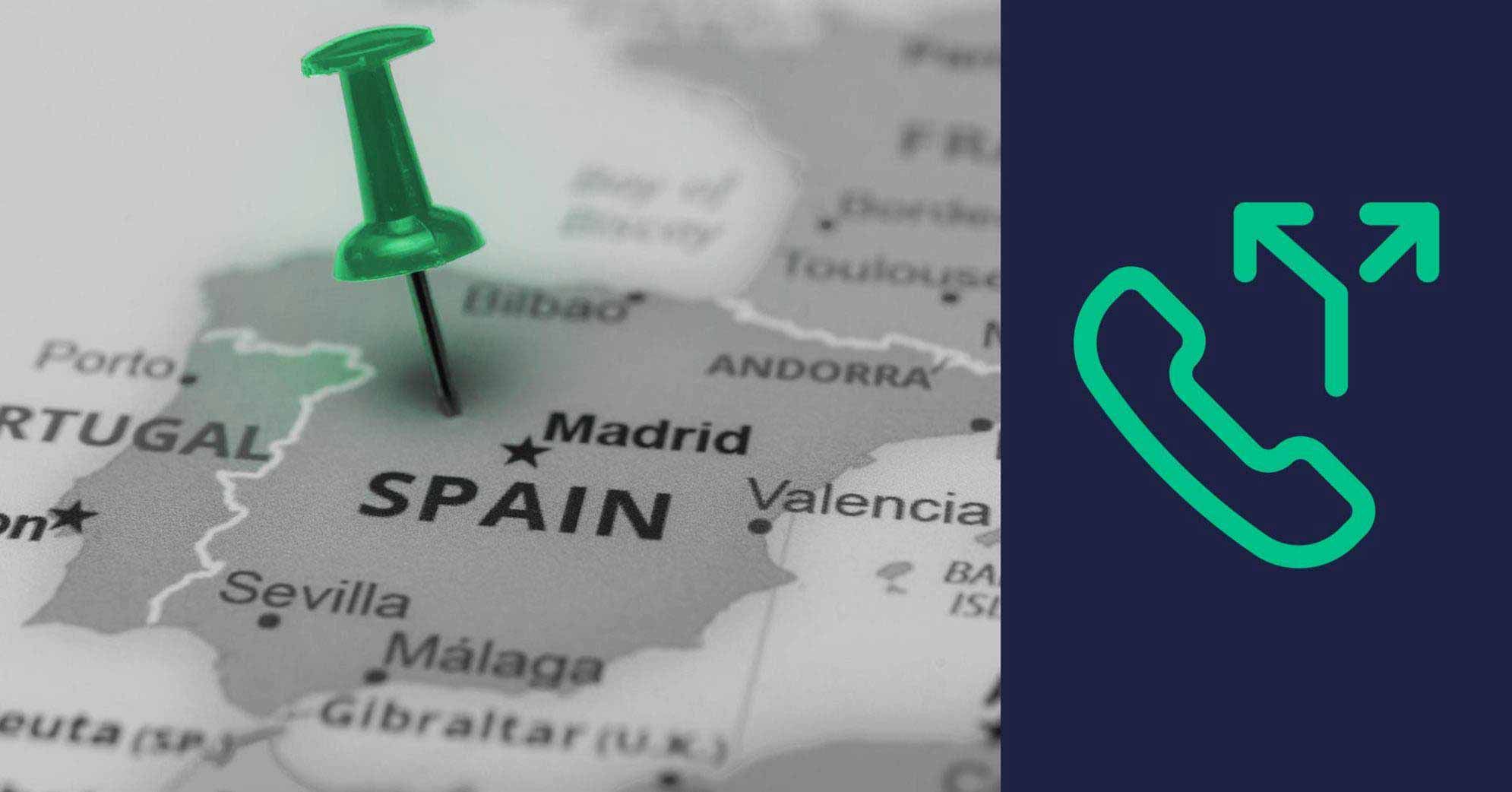 Spanish map overlay